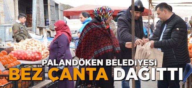 Palandöken Belediyesi Bez Çanta Dağıttı 