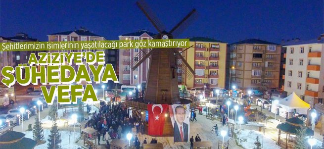 Şüheda Parkı Aziziye’de hizmete açıldı 