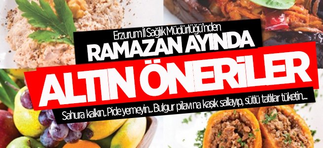 Sahurda pide yemeyin, bulgur pilavına kaşık sallayın...