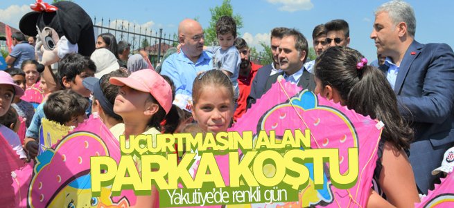 Uçurtmasını alan Esma Park'a koştu 