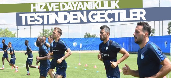 Futbolcular hız ve dayanıklılık testinden geçti