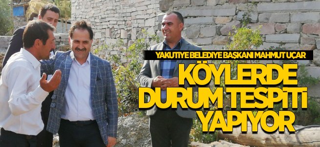 Uçar, Yakutiye'nin köylerinde ihtiyaçları tespit ediyor... 