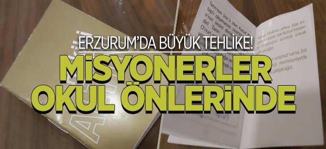 Misyonerler okul önlerinde cirit atıyor