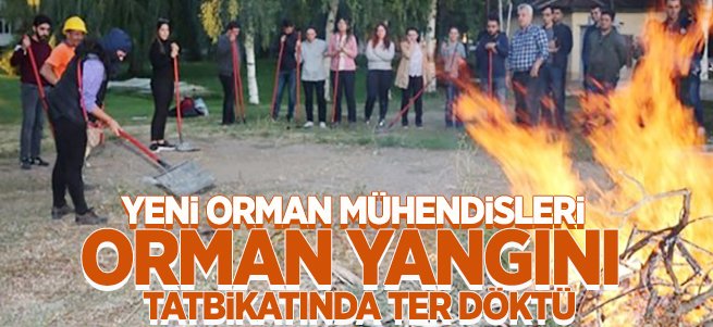 Mühendislere orman yangınına müdahale eğitimi