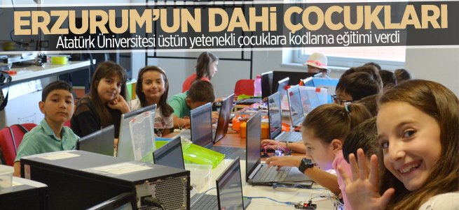 Dahi çocuklara kodlama eğitimi verildi