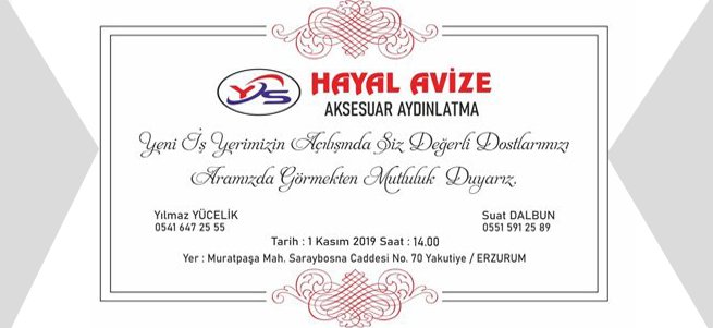 Hayal Avize, hayalleri gerçeğe dönüştürecek...