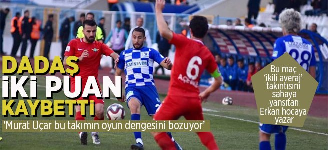 BB Erzurumspor 2 puan kaybetti 