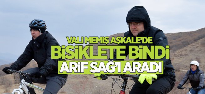 Vali Memiş bisiklete bindi, Arif Sağ'ı aradı...