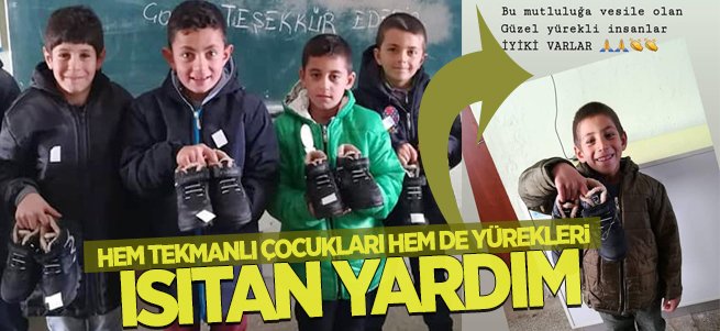 Tekmanlı çocukları güldüren yardım