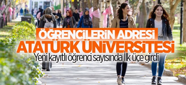 Atatürk Üniversitesi Öğrenci Sayısında İlk Üçe Girdi