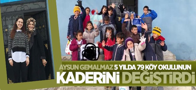 79 köy okuluna yardım olup yağdı