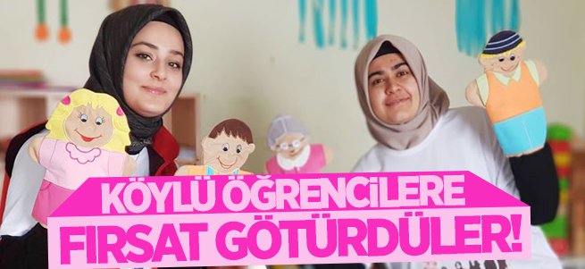 Köylü öğrencilere fırsat götürdüler!