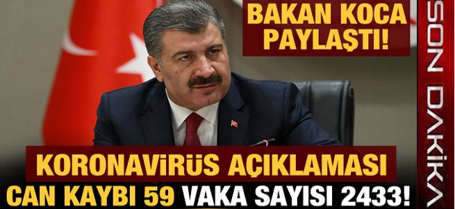 Bakan Koca son rakamları açıkladı