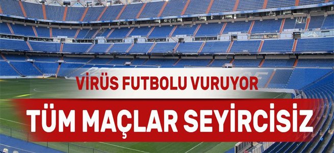 TFF resmen açıkladı: Tüm maçlar seyircisiz oynanacak