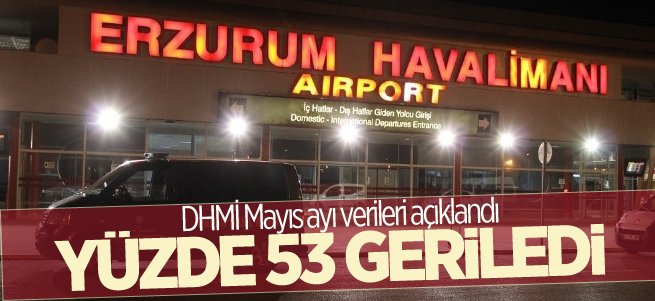 Erzurum'da uçak trafiği yüzde 53 geriledi