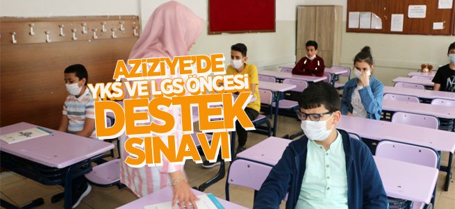 Aziziye’de büyük sınavlar öncesi deneme sınavı