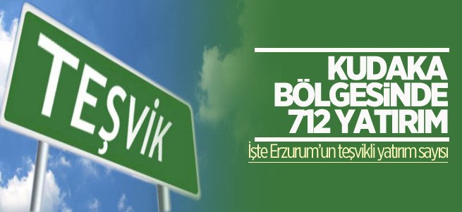 KUDAKA bölgesinde 712 yatırım