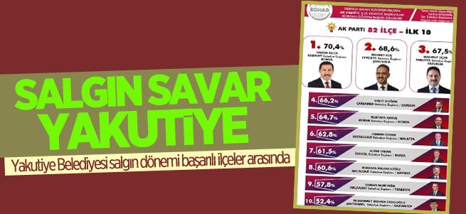 Alkışlar Yakutiye Belediyesi’ne