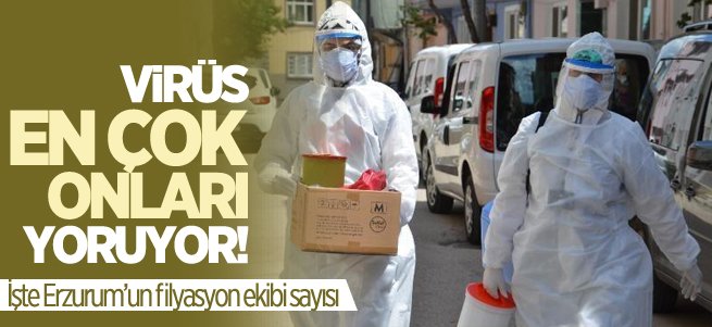 Erzurum’da 207 filyasyon ekibi görev yapıyor