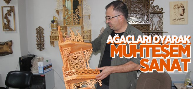 Ağaçlar muhteşem sanat  eserlerine dönüşüyor