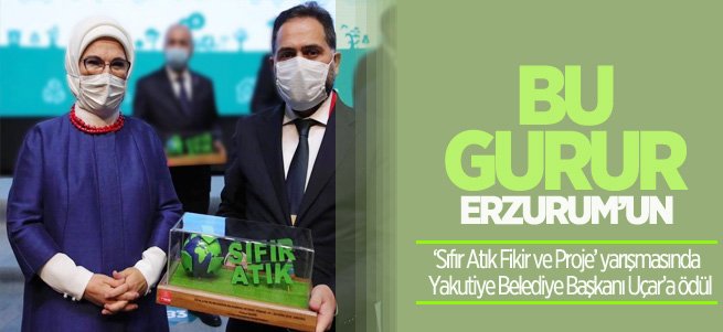 Başkan Uçar’a ‘‘Sıfır Atık Fikir ve Proje’’ ödülü