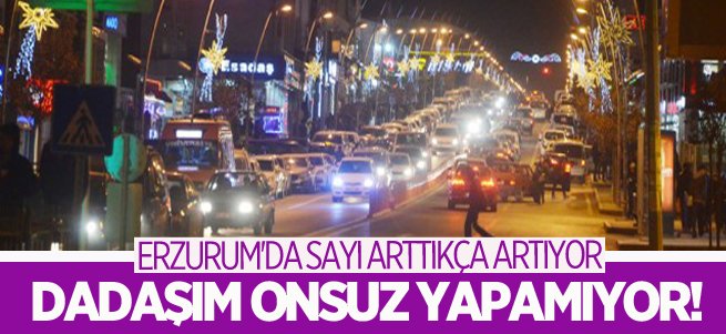 Erzurum araç sayısında yüzde 1.2’lik artış