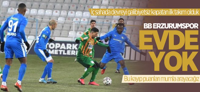 BB Erzurumspor evde yok