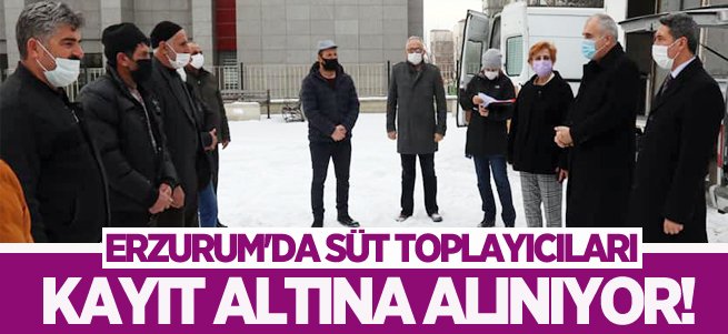 Erzurum'da süt toplayıcıları kayıt altına alınıyor