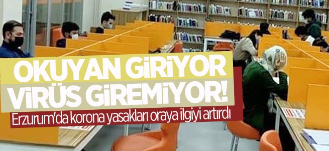 Erzurum'da korona yasakları oraya ilgiyi artırdı 