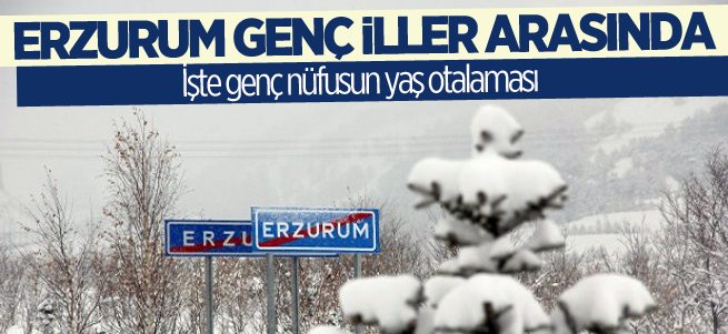 Erzurum genç iller arasında