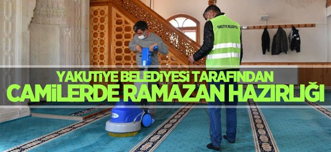 Yakutiye Belediyesi camileri Ramazana hazırlıyor