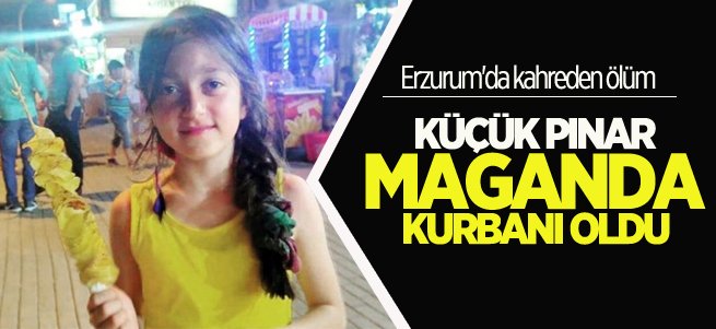 Erzurum'da küçük Pınar maganda kurbanı oldu