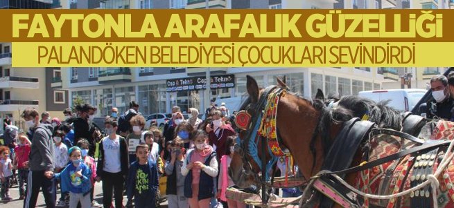 Palandöken belediyesi faytonla ‘Arafalık’ dağıttı