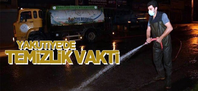 Yakutiye Belediyesi ekipleri bayram temizliğinde