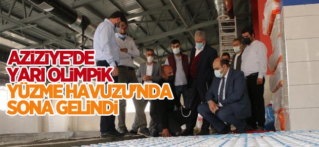 Aziziye’de yarı olimpik yüzme havuzu bimek üzere