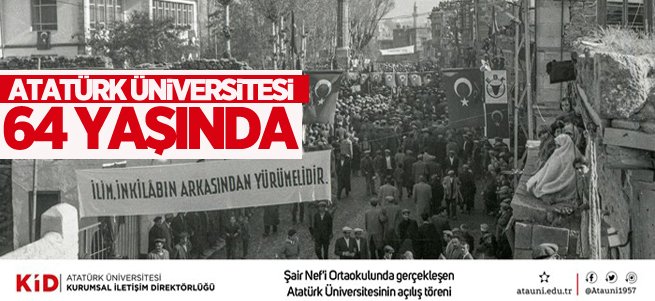 Atatürk Üniversitesi 64 yaşında