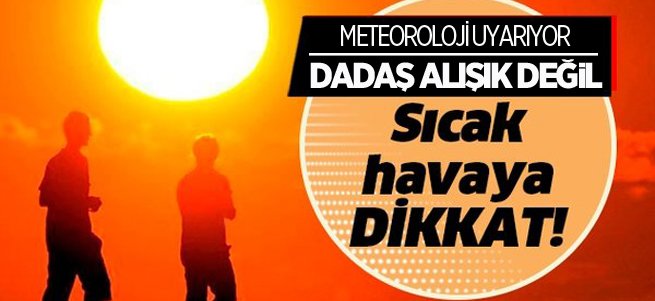 Erzurum’da sıcak hava etkili oluyor