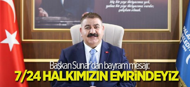 Başkan Sunar: 7/24 halkımızın emrindeyiz