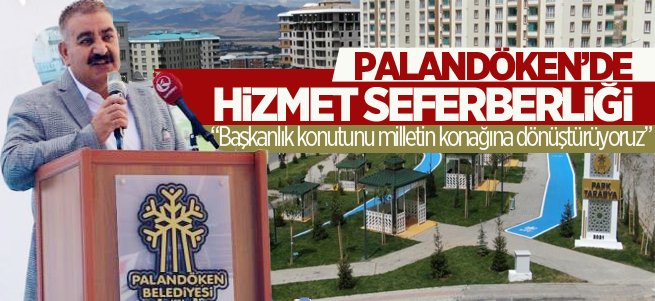 Palandöken’de hizmet seferberliği