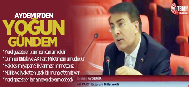 Milletvekili Aydemir'den yoğun gündem