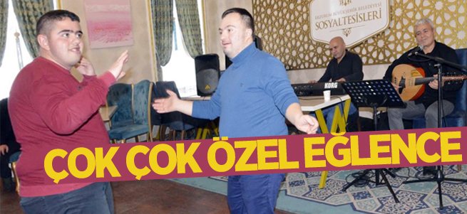 Özel çocuklar özel programda doyasıya eğlendi