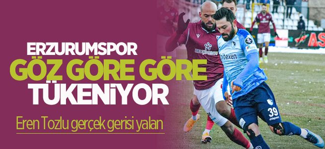 Erzurumspor göz göre göre tükeniyor