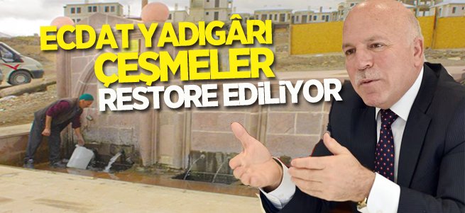 Büyükşehir çeşmeleri baştan aşaği restore ediyor