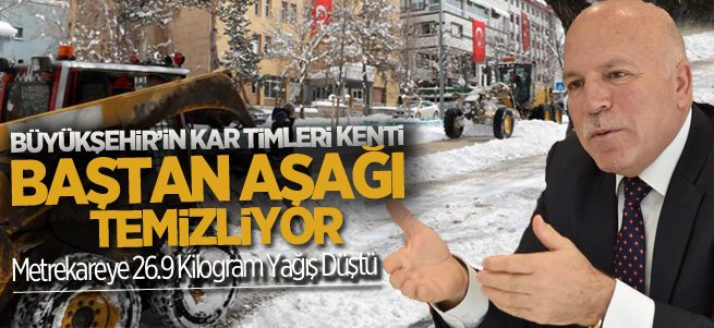 Büyükşehir’in kar timleri kenti baştan aşağı temizliyor