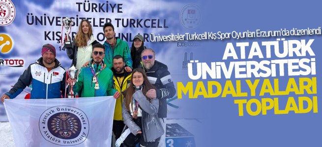 Atatürk Üniversitesi kürsüden inmedi: 26 madalya