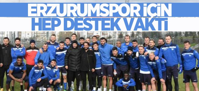 Erzurumspor için hep destek vakti