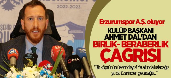 Başkan Ahmet Dal'dan birlik-beraberlik çağrısı 