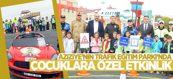 Çocuklar trafik kurallarını uygulamalı öğreniyor