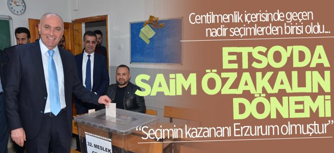 ETSO’da Saim Özakalın dönemi