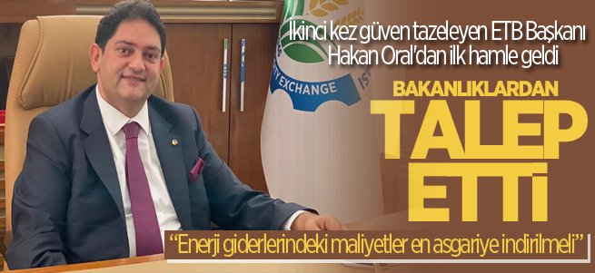 Başkan Oral Bakanlıklardan indirim talep etti